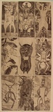 Artist: White, Nigel. | Title: Metamorphoses (via the creek) | Date: 1991 | Technique: etching (9 prints on one sheet), printed in black in, from nine plates