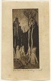 Artist: TRAILL, Jessie | Title: Man and Nature 3: The Reward | Date: 1914 | Technique: aquatint, printed in warm black ink, from one plate