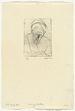 Artist: WALKER, Murray | Title: Old Daisy [e] | Date: 1962 | Technique: drypoint, printed in black ink, from one plate