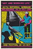 Title: Art and working life | Date: 1981 | Technique: screenprint, printed in colour, from four stencils