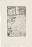 Artist: WALKER, Murray | Title: A very modern girl. | Date: 1973 | Technique: etching, printed in black ink, from one plate