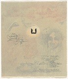 Title: Colophon | Date: 1991 | Technique: etching, printed in blue ink, from one plate; pencil additions