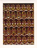 Artist: Waswas, Daniel. | Title: Haus tambaran (spirit house) | Date: 2000 | Technique: linocut, printed in colour, from four blocks