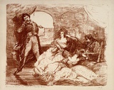 Artist: Conder, Charles. | Title: La peau de chagrin. | Date: c.1903 | Technique: transfer-lithograph, printed in red ink, from one stone