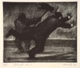 Artist: Ricardo, Geoff. | Title: Intangible means | Date: 1993 | Technique: burnished-aquatint, printed in black ink from one plate