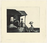 Artist: Shead, Garry. | Title: The league | Date: 1994-95 | Technique: etching and aquatint, printed in black ink, from one plate | Copyright: © Garry Shead