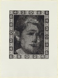 Artist: MADDOCK, Bea | Title: Mirror ten | Date: 1976, October | Technique: aquatint, photo-etching and aquatint, printed in black ink, from three plates