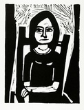 Artist: LAWTON, Tina | Title: Number 1 | Date: 1962 | Technique: linocut, printed in black ink, from one block