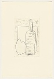 Title: Bottle and shell | Date: 1984 | Technique: drypoint, printed in black ink, from one perspex plate