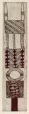 Artist: Wuribudiwi, John Wilson. | Title: Tutini pukumani pole | Date: 1995, November | Technique: etching, printed in black ink, from one plate