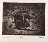 Artist: Ralph, Timothy | Title: Janus | Date: 1987 | Technique: etching and aquatint, printed in black ink, from one plate | Copyright: © Timothy Ralph. Licensed by VISCOPY, Australia