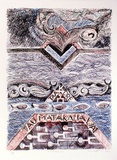 Artist: Matchitt, Para. | Title: Taumatakahawai | Date: 1990 | Technique: lithograph, printed in colour, from multiple stones