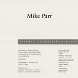 Mike Parr. {1996].
