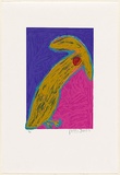 Artist: Napangardi Jones, Peggy. | Title: Yellow bird. | Date: 2007 | Technique: etching, printed in colour, from multiple plates