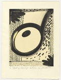 Artist: Bruce, Jane. | Title: Objects of memory, Australia 94. | Date: 1994 | Technique: etching and chine colle, printed in black ink, from one plate; hand-coloured; embossed