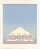 Artist: Storrier, Tim. | Title: Station homestead | Date: 1976 | Technique: lithograph, printed in colour, from multiple stones | Copyright: © Tim Storrier