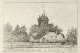 Artist: SIDMAN, William | Title: (Observatory building) | Date: 1890s | Technique: etching, printed in black ink, from one copper plate