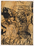 Artist: PARR, Mike | Title: Polish mud # 9 | Date: 1995 | Technique: drypoint and lift-ground aquatint, printed in colour, from 2 copper plates