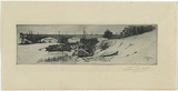 Artist: SHIRLOW, John | Title: Princes Bridge. | Date: 1895 | Technique: etching, printed in green ink with plate-tone, from one copper plate