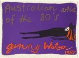 Artist: Watson, Jenny. | Title: Australian artist of the 80's | Date: 1987 | Technique: offset-lithograph, printed in colour, from four stones | Copyright: © Jenny Watson. Licensed by VISCOPY, Australia, 2008.