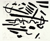 Artist: Burn, Ian. | Title: Off St. Kilda Beach. | Date: 1964 | Technique: linocut, printed in black ink, from one block
