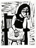 Artist: LAWTON, Tina | Title: Number 6 | Date: 1962 | Technique: linocut, printed in black ink, from one block