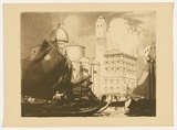 Artist: Streeton, Arthur. | Title: Palazzo Labia | Date: (1912) | Technique: lithograph, printed in brown ink, from one stone