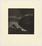 Artist: Shead, Garry. | Title: Bushfire | Date: 1991-94 | Technique: etching and aquatint, printed in black ink, from one plate | Copyright: © Garry Shead