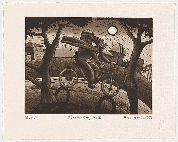 Artist: Mombassa, Reg. | Title: Observatory Hill | Date: 2006 | Technique: etching and aquatint, printed in sepia ink, from one plate