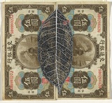 Artist: HALL, Fiona | Title: Camellia sinensis - Tea (Chinese currency) | Date: 2000 - 2002 | Technique: gouache | Copyright: © Fiona Hall