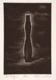 Artist: Connors, Anne. | Title: Vase. | Date: 1987 | Technique: burnished-aquatint, printed in black ink, from one plate