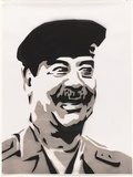 Artist: Dodd, James. | Title: Saddam. | Date: 2003 | Technique: stencil, printed in colour, from two stencils