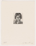 Artist: Harding, Nicholas. | Title: Untitled (Margaret Olley). | Date: 2002 | Technique: open-bite and aquatint, printed in black ink, from one plate