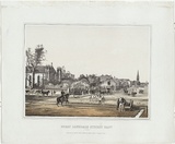 Artist: Cogne, Francois. | Title: Great Lonsdale Street east. | Date: 1863-64 | Technique: lithograph, printed in colour, from two stones