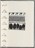 Artist: White, Robin. | Title: Not titled (Kabongana te inato). | Date: 1985 | Technique: woodcut, printed in black ink, from one block