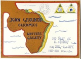 Artist: LITTLE, Colin | Title: Joan Grounds ceramics: Watters Gallery, [Sydney 16 August - 2 September 1972] [1]. | Date: 1972 | Technique: screenprint, printed in colour, from multiple stencils