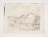 Title: Old cottage Berry's Bay | Date: c.1909 | Technique: lithograph, printed in grey ink, from one stone [or plate]