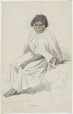 Artist: NICHOLAS, William | Title: Mary. | Date: 1842 | Technique: chalk-lithograph, printed in black ink, from one zinc plate