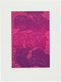 Artist: WALKER, Murray | Title: Questions. | Date: 1982 | Technique: linocut, printed in colour, from multiple blocks