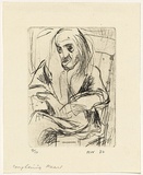 Artist: WALKER, Murray | Title: Complaining Mears | Date: 1962 | Technique: drypoint, printed in black ink, from one plate