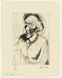 Artist: WALKER, Murray | Title: Old Daisy [ib] | Date: 1962 | Technique: drypoint, printed in black ink, from one plate