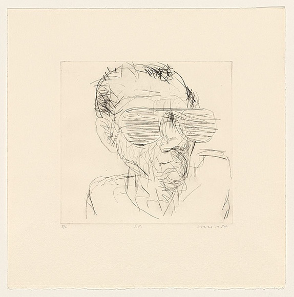 Title: S.P. | Date: 1984 | Technique: drypoint, printed in black ink, from one perspex plate