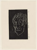 Title: Youth (2) | Date: 1966 | Technique: woodcut, printed in black ink, from one block; lines engraved with ballpoint pen