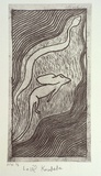 Artist: Karadada, Louis. | Title: Not titled #2 [snake and frilled neck lizard]. | Date: 1994, proofed | Technique: etching, printed in black ink, with plate-tone, from one plate