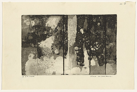 Artist: WILLIAMS, Fred | Title: Landscape diptych. Number 2 | Date: 1962 | Technique: sugar aquatint, engraving and drypoint, printed in black ink, from two zinc plates | Copyright: © Fred Williams Estate