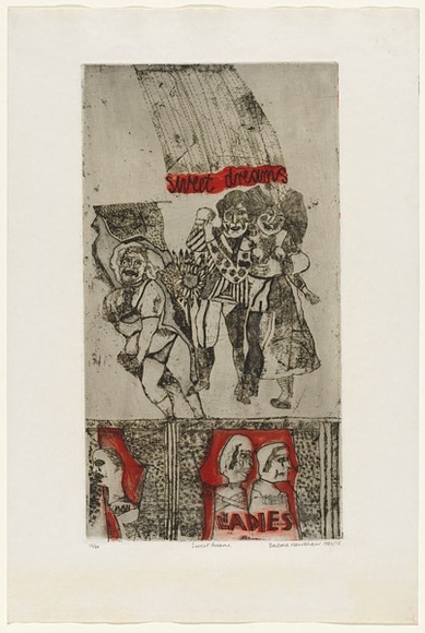 Artist: HANRAHAN, Barbara | Title: Sweet dreams | Date: 1964 | Technique: etching, printed in colour, with plate-tone, from two  plates