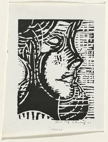 Artist: Grey-Smith, Guy | Title: Jill | Date: 1975 | Technique: woodcut, printed in black ink, from one block