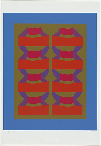 Artist: Hardy, Cecil. | Title: Cantle structure | Date: 1970 | Technique: screenprint, printed in colour, from five stencils