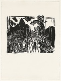 Artist: Connor, Kevin. | Title: For New England | Date: 1995 | Technique: linocut, printed in black ink, from one block