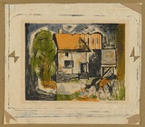 Title: House | Date: c.1958 | Technique: lithograph, printed in colour, from five stones